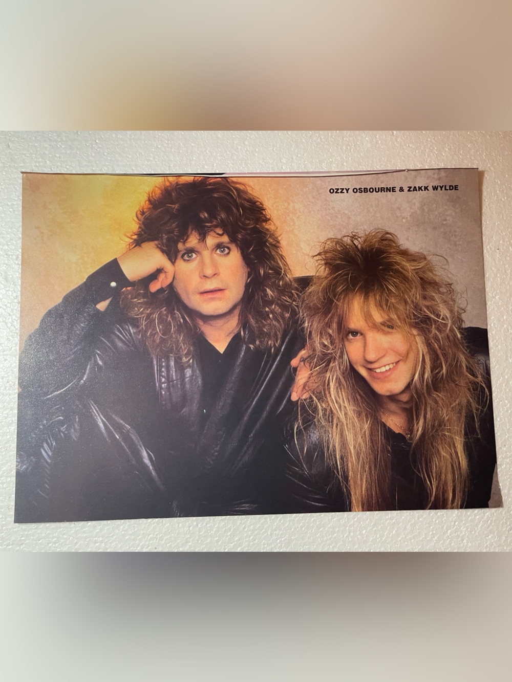 Ozzy Osbourne & Zakk Wylde pinup